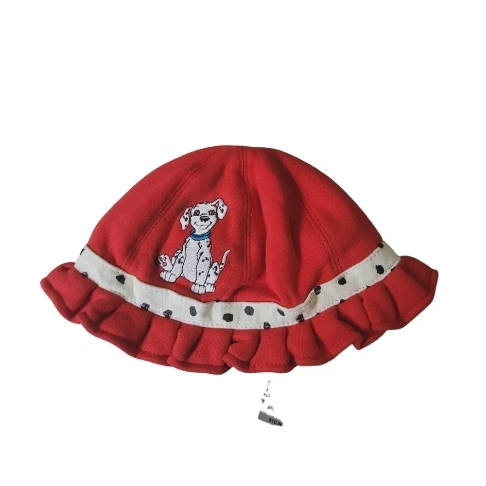 VTG Disney Red 101‎ Dalmatians Ruffle Hat